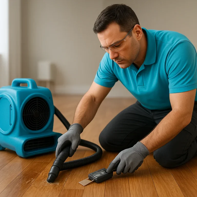Hardwood Floor Drying & Repair
