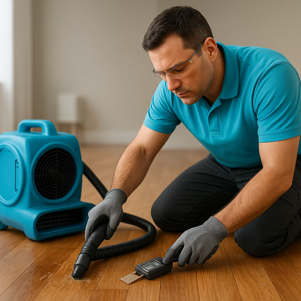 Hardwood Floor Drying & Repair