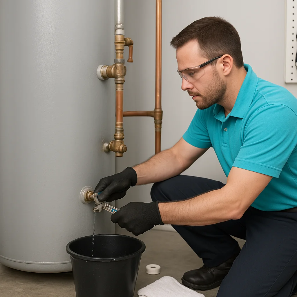 Hot Water Heater Leak Restoration