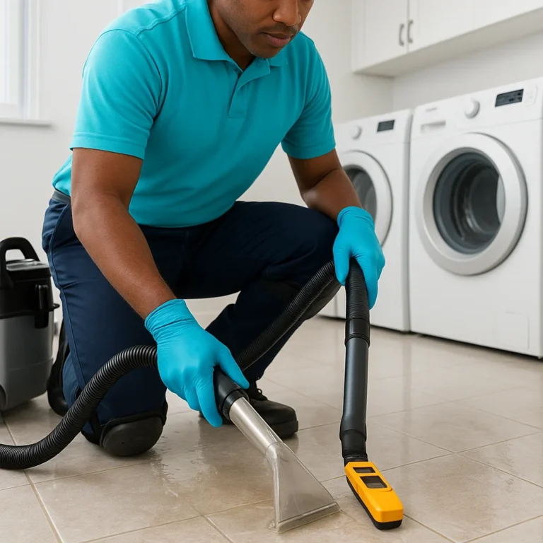 Laundry Room Water Damage Cleanup