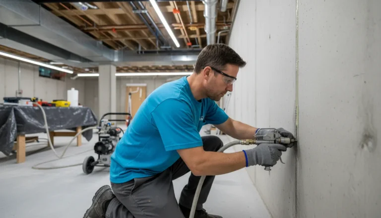 Basement Crack Injection Waterproofing