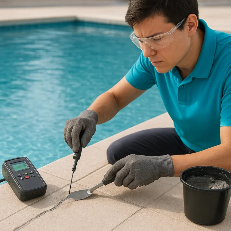 Swimming Pool Leak Water Damage Repair